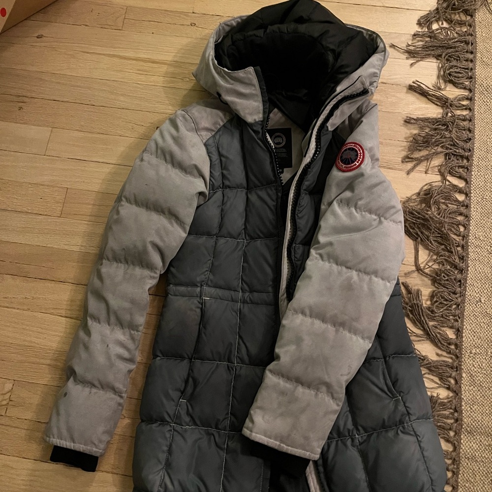 Canada Goose Light Gray Puffer Jacket